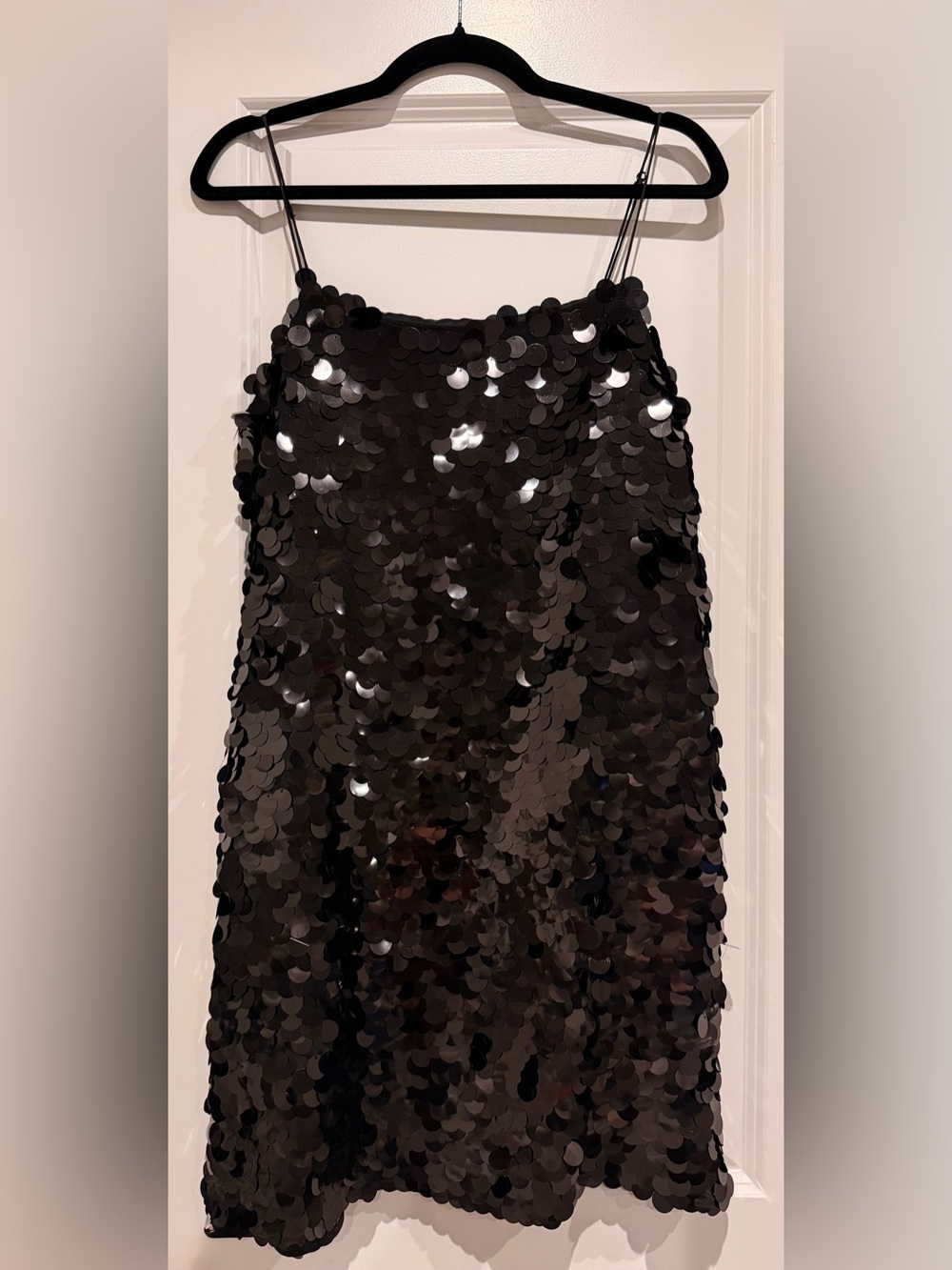 NWT Banana Republic TEIA SEQUIN MINI DRESS in Black